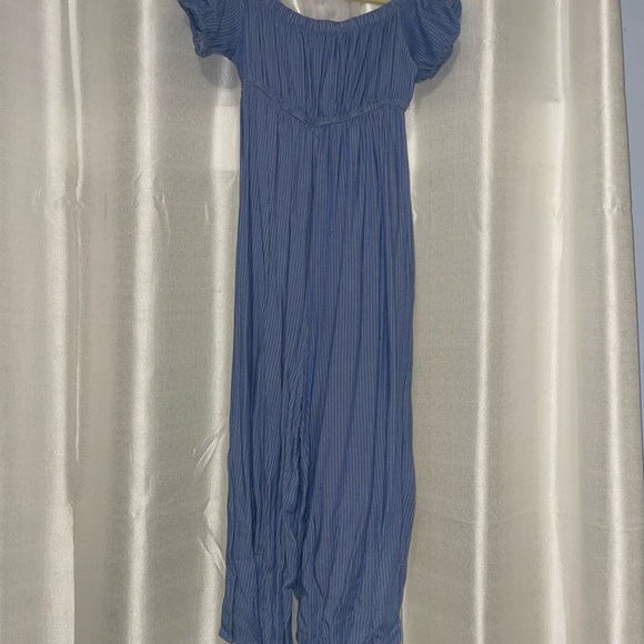 Urban Outfitters Blue Stripe Jumpsuit - Picture 5 of 5